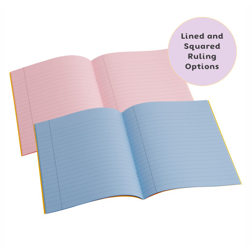 Standard size (9 inch x 7 inch) tinted exercise book - Purple