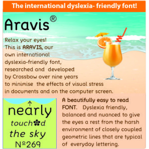 Aravis Dyslexia Friendly Font