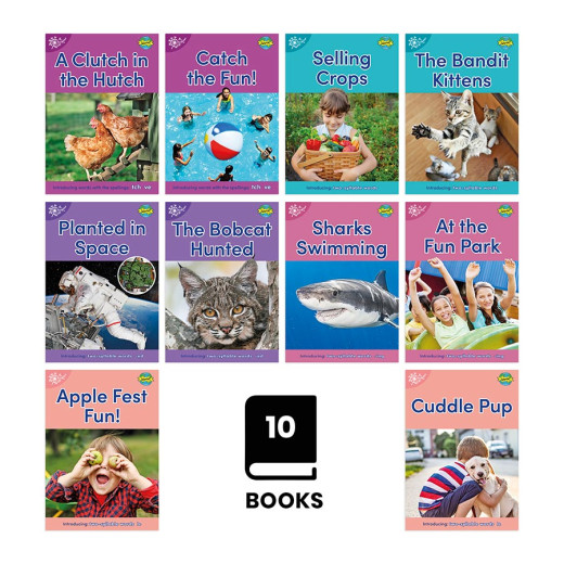 10 synthetic phonics readers set