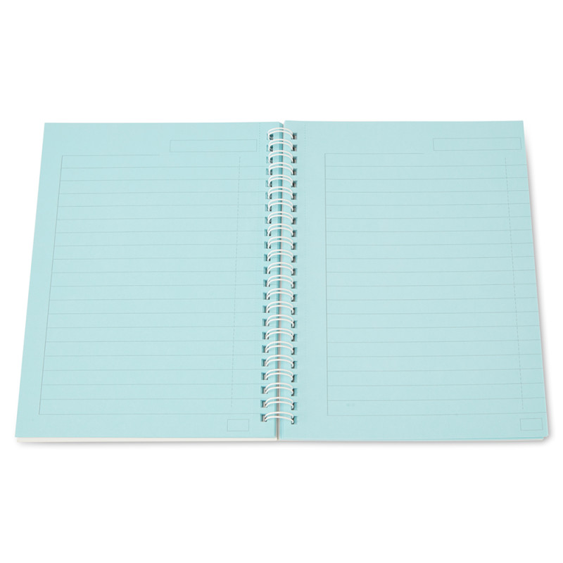 A5 tinted spiral notebook 9mm ruling with margin